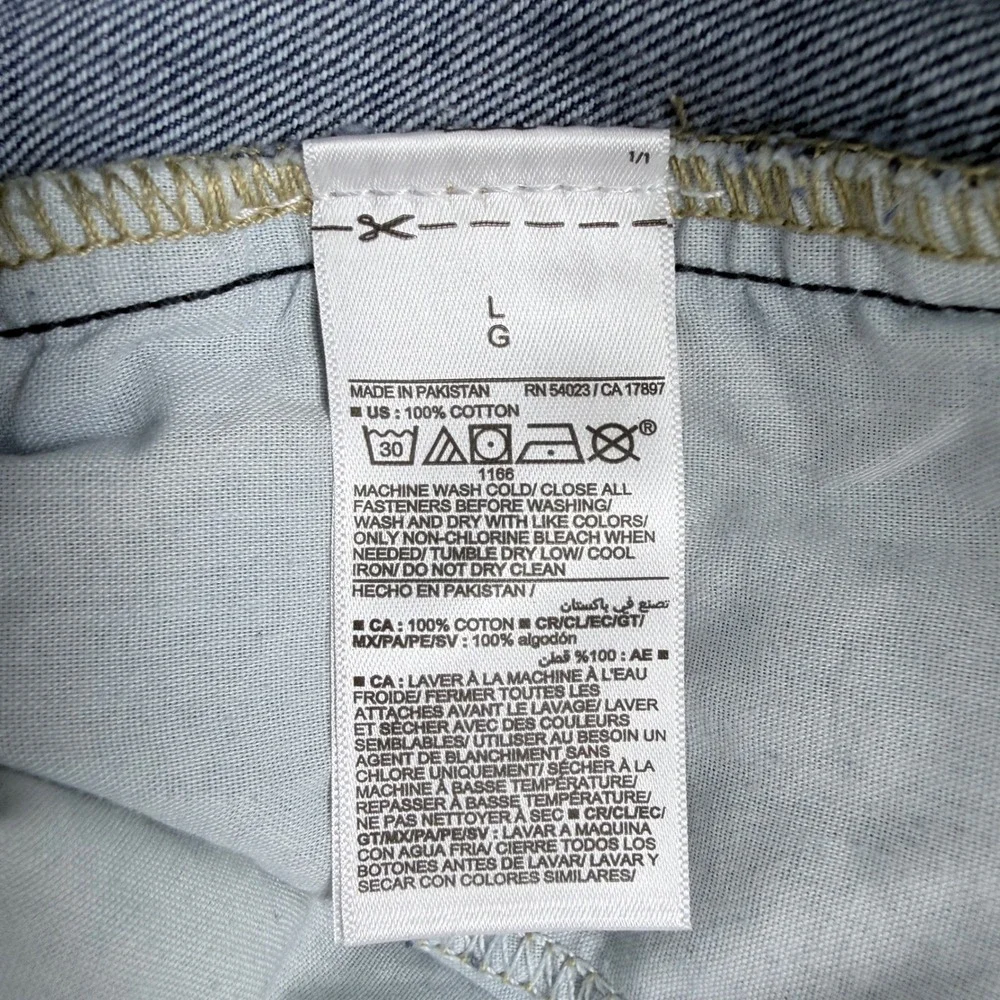 Old Navy Denim Shorts‎ Taylor Extra High-Rise Pleated Blue Size L